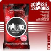 PRESERVATIVO PRUDENCE CORES E SABORES TUTTI FRUTTI COM 3UN