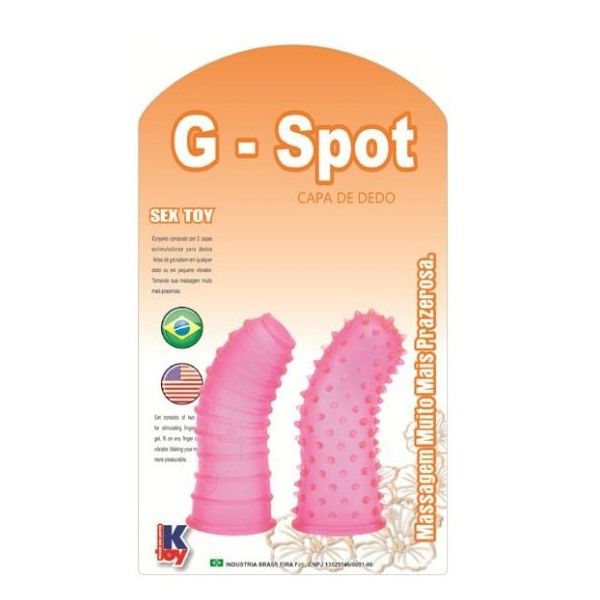 Capas de dedo com textura rosa