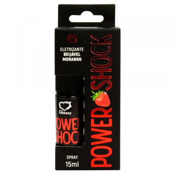 POWER SHOCK ELETRIZANTE BEIJÁVEL 15ML SEXY FANTASY MORANGO