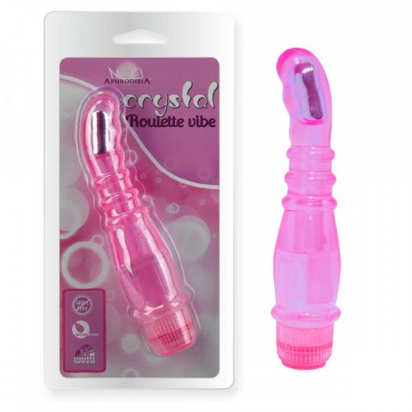 VIBRADOR PONTO G MULTIVELOCIDADE CRYSTAL ROULETTE VIBE GTOYS