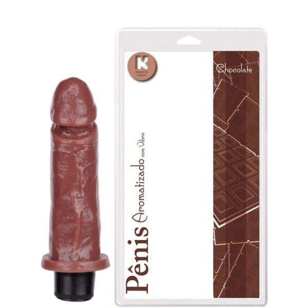 PROTESE C/VIBRO 17X4 CM CHOCOLATE kta323ch