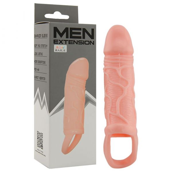 CAPA PENIANA EXTENSOR DE 4CM COM ANEL BRAVE MAN GTOYS