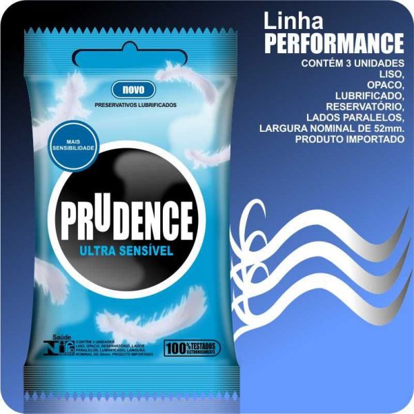 PRESERVATIVO PRUDENCE ULTRA SENSIVEL COM 3UN