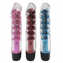 Vibrador personal rosa com capa em silicone
