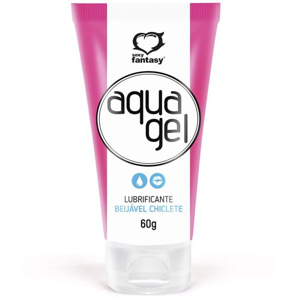 AQUA GEL LUBRIFICANTE BEIJÁVEL 60G SEXY FANTASY CHICLETE